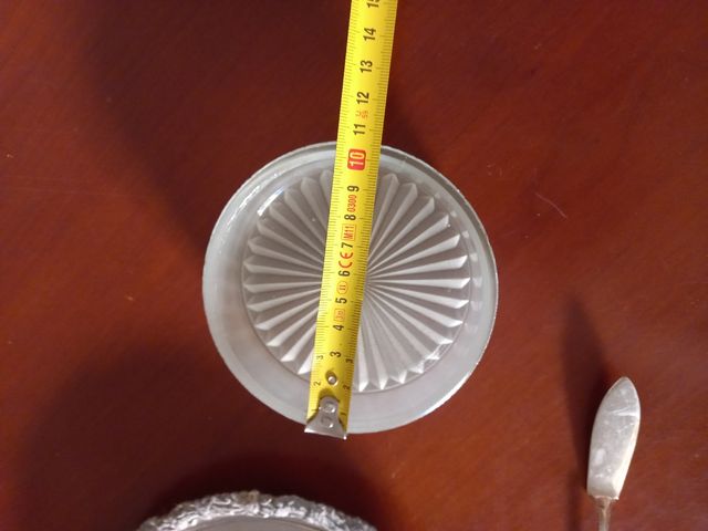 Mantequillera vintage plata