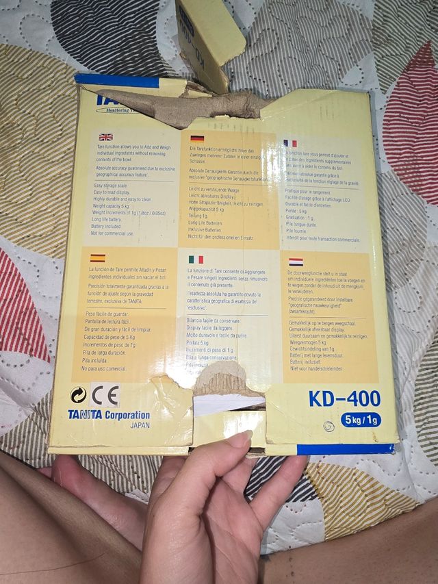 Báscula digital Tanita KD-400 - 5kg/1g