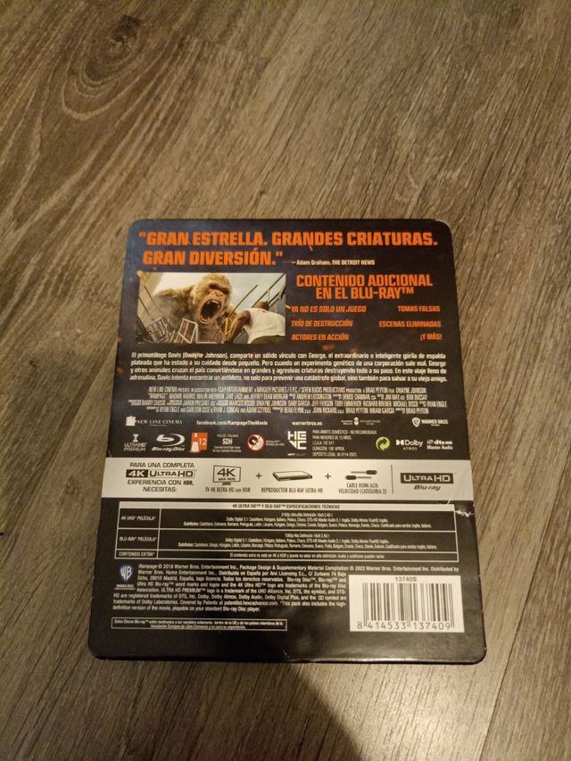 Rampage 4K UHD Blu-ray