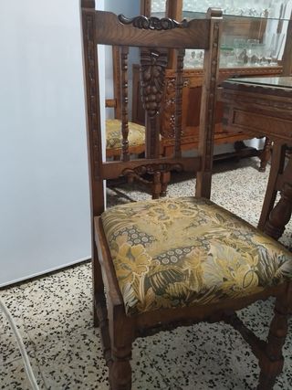 Comedor antiguo canario madera