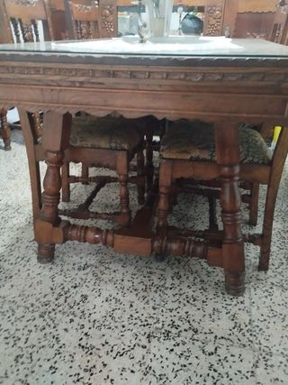 Comedor antiguo canario madera