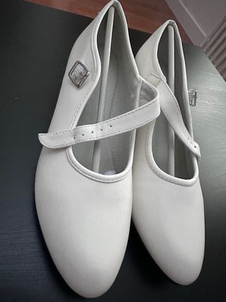 Zapatos Flamenco La Senorita Blancos
