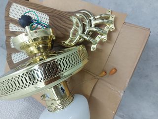 Ventilador techo dorado 4 aspas