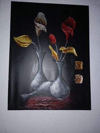 Cuadro Flores - Acrílico
