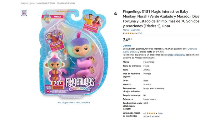 Fingerlings Norah: Mono Interattivo