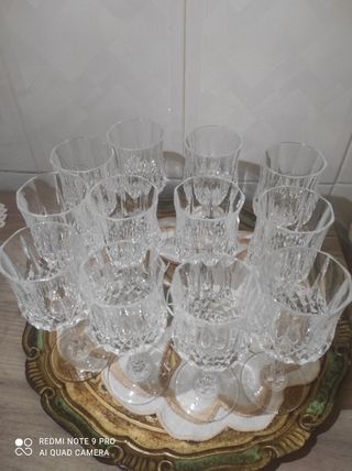 Bicchieri cristallo -18  pz da 100 ml