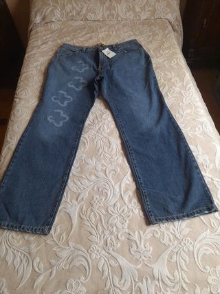 Vaqueros Mujer Talla 52 - Azul