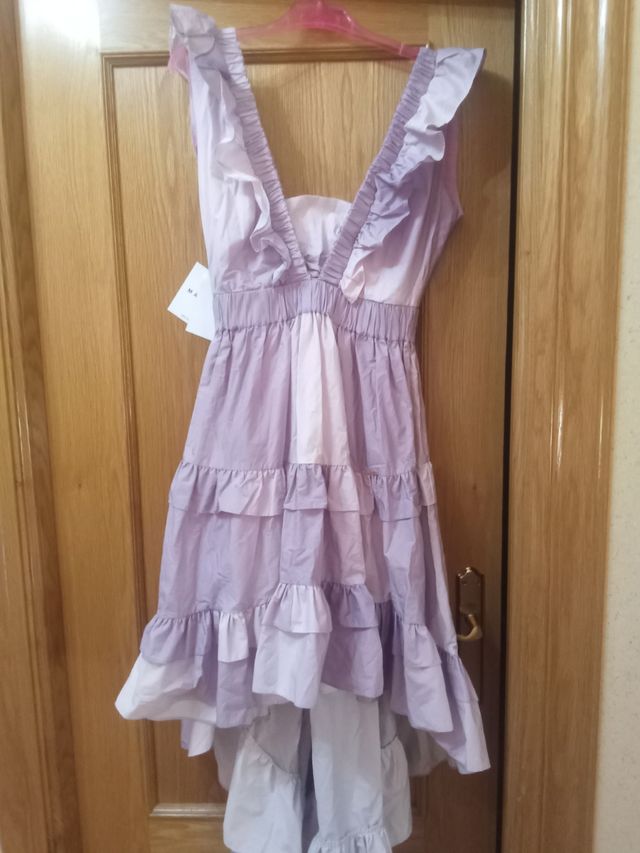 Vestido morado mangata XS