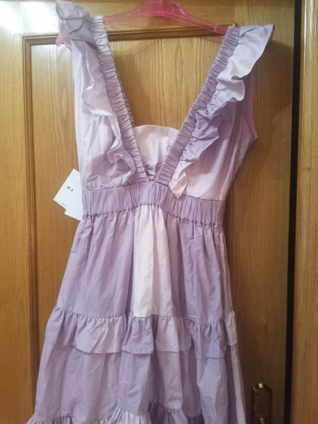Vestido morado mangata XS