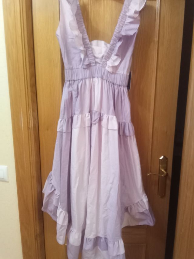 Vestido morado mangata XS