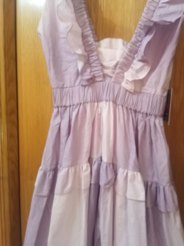 Vestido morado mangata XS