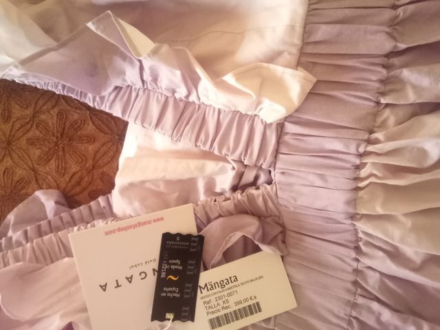 Vestido morado mangata XS