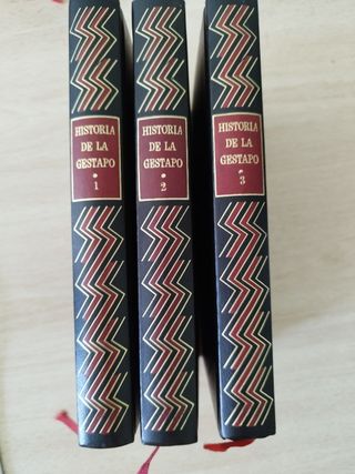 Historia de la Gestapo, 3 tomos Año 1973  Edición 