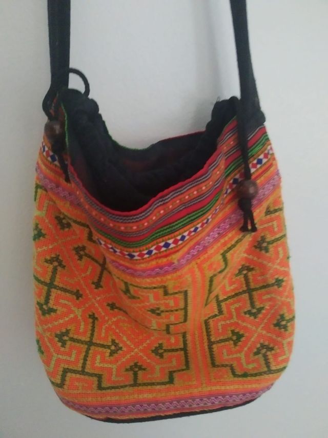Bolso bandolera boho - multicolor