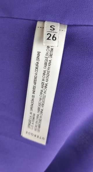 Blusa Uterqüe seda morada