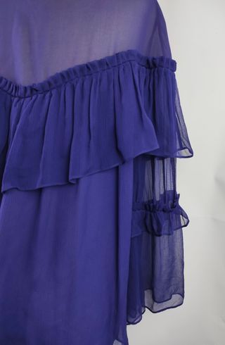 Blusa Uterqüe seda morada