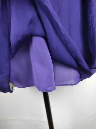 Blusa Uterqüe seda morada