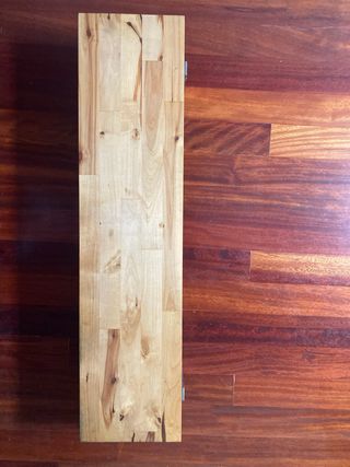 2 baldas madera-metal para pared