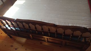 Cama madera 135cm - marrón