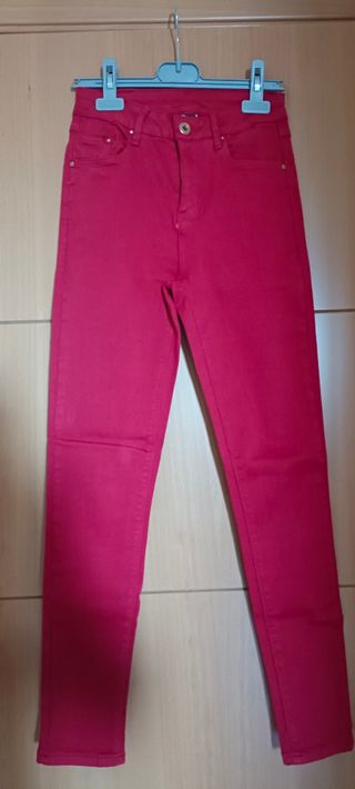 Pantalones Rojos Skinny