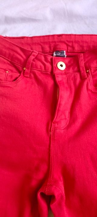 Pantalones Rojos Skinny