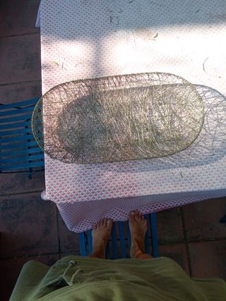 Cesto metal - Decoración mesa