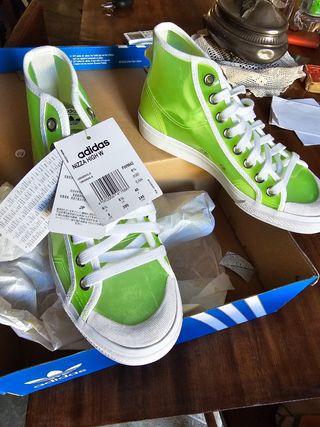 Adidas Nizza High W verdi trasparenti 40