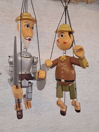Marionetas Quijote y Sancho