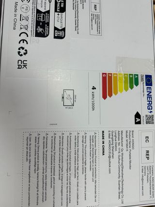HONGO 4K Monitor Portátil, 15.6" UHD #2434HG