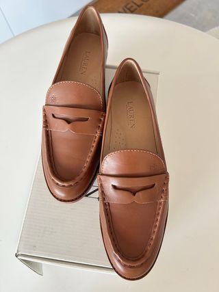Mocasines Ralph Lauren marrón, talla 39