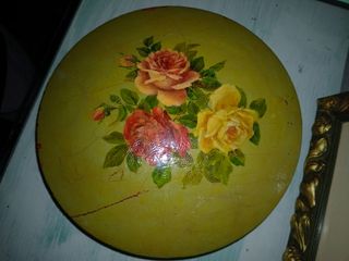 Joyero antiguo pintado a mano