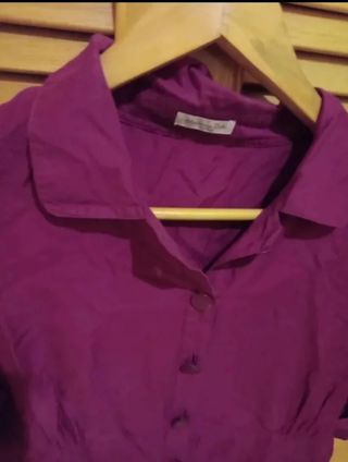 Blusa Massimo Dutti morada