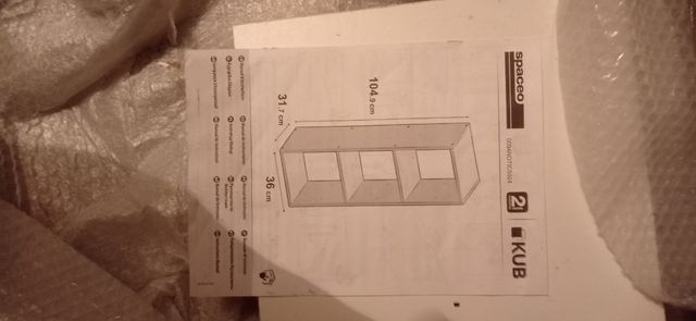 Estantería Spaceo marrón 104x36x31cm