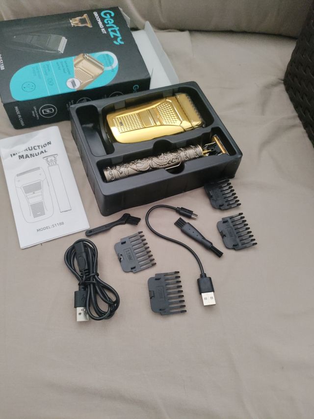 Gertzy Kit afeitado dorado