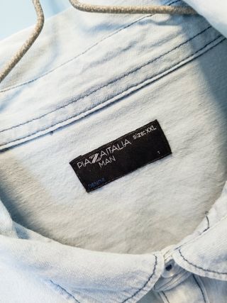 Camicia Jeans Chiaro Uomo XXL 