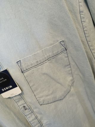 Camicia Jeans Chiaro Uomo XXL 