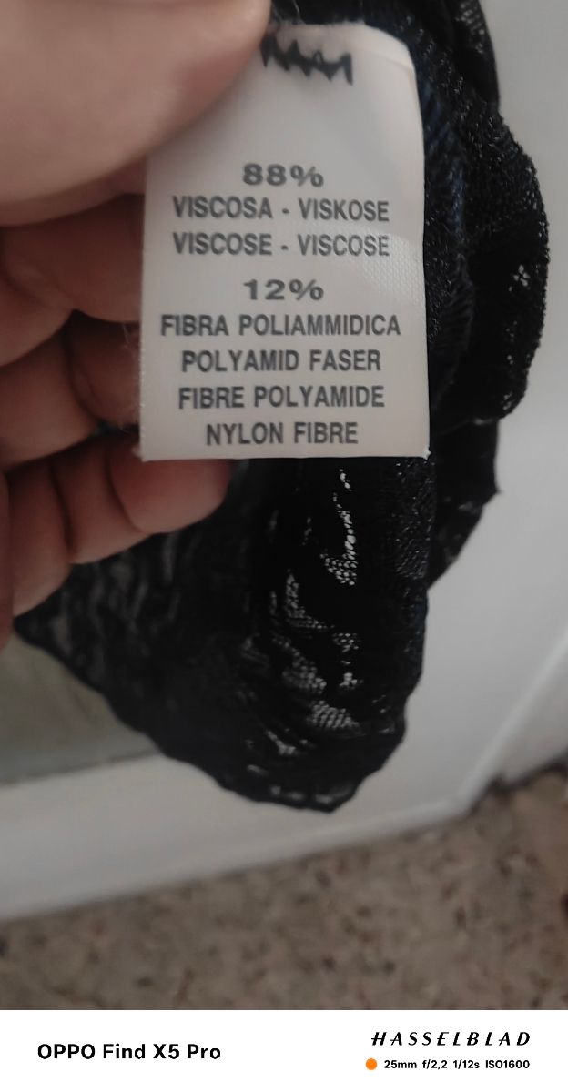Vestito nero in pizzo e jersey
