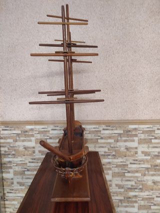 Maqueta Barco Madera Artesanal
