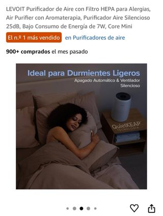 Purificador Aire Levoit Core Mini HEPA