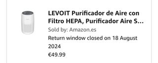 Purificador Aire Levoit Core Mini HEPA