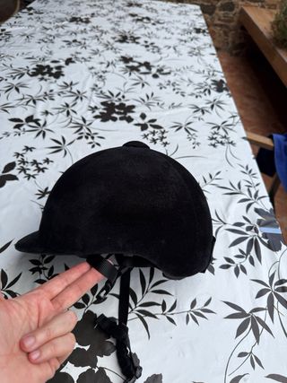 Casco hípica negro - talla S