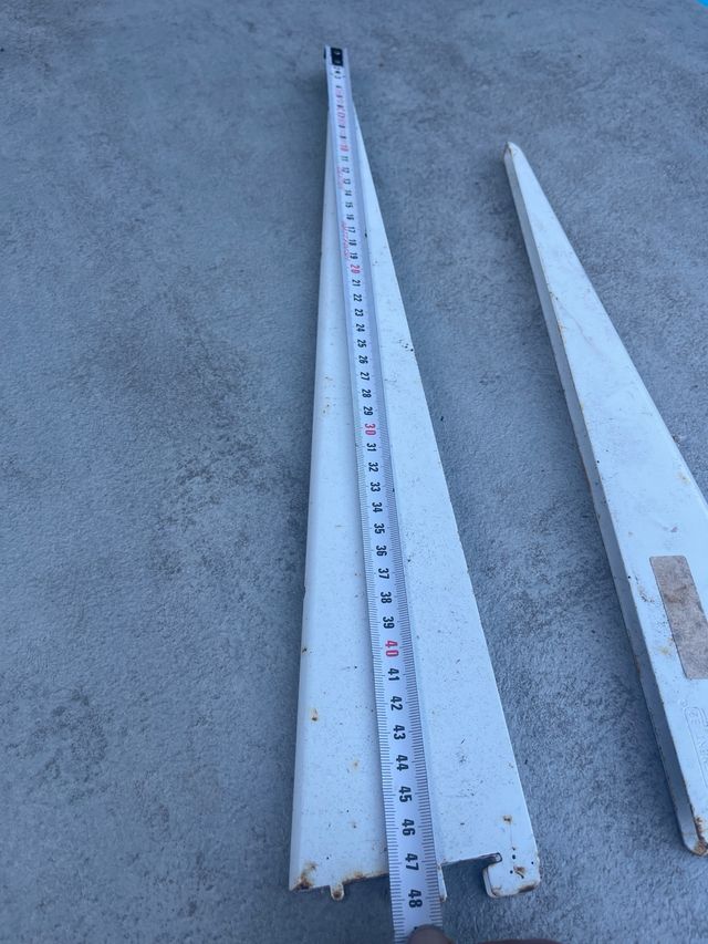 Estantes metálicos blancos - 6 uds 3 estantes