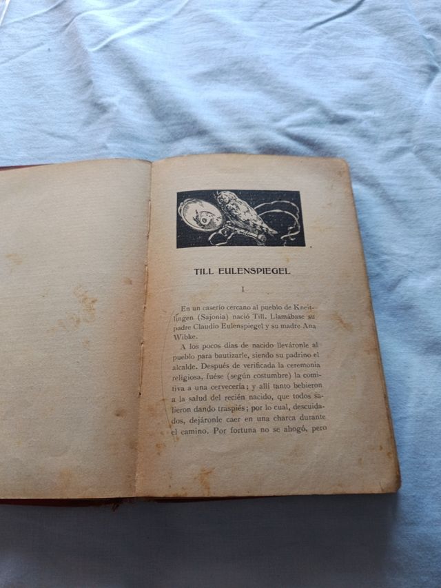 Libro de 1916 Hazañas de Till Eulenspiegel