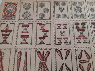 8 Barajas cartas Miniatura antiguas rifas