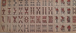 8 Barajas cartas Miniatura antiguas rifas
