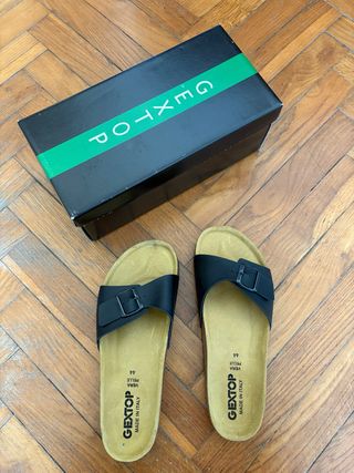 Sandali Gextop neri pelle 44 - nuovi