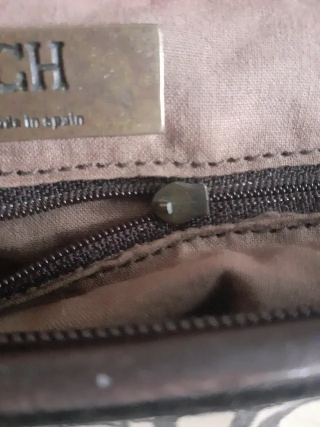 Bolso Carolina Herrera Beige y Marrón