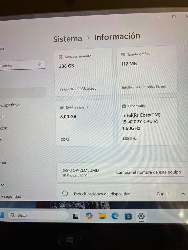 CHOLLO !! HP Pro x2 612 G1 -Tablet Y PC
