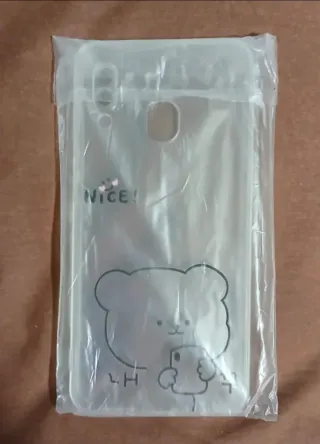 Samsung Galaxy - Blanco + funda transparente