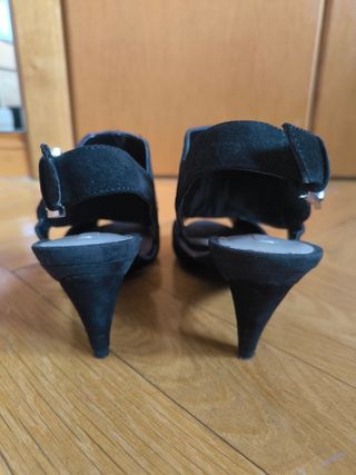 Zapatos Zara negros tacón 37